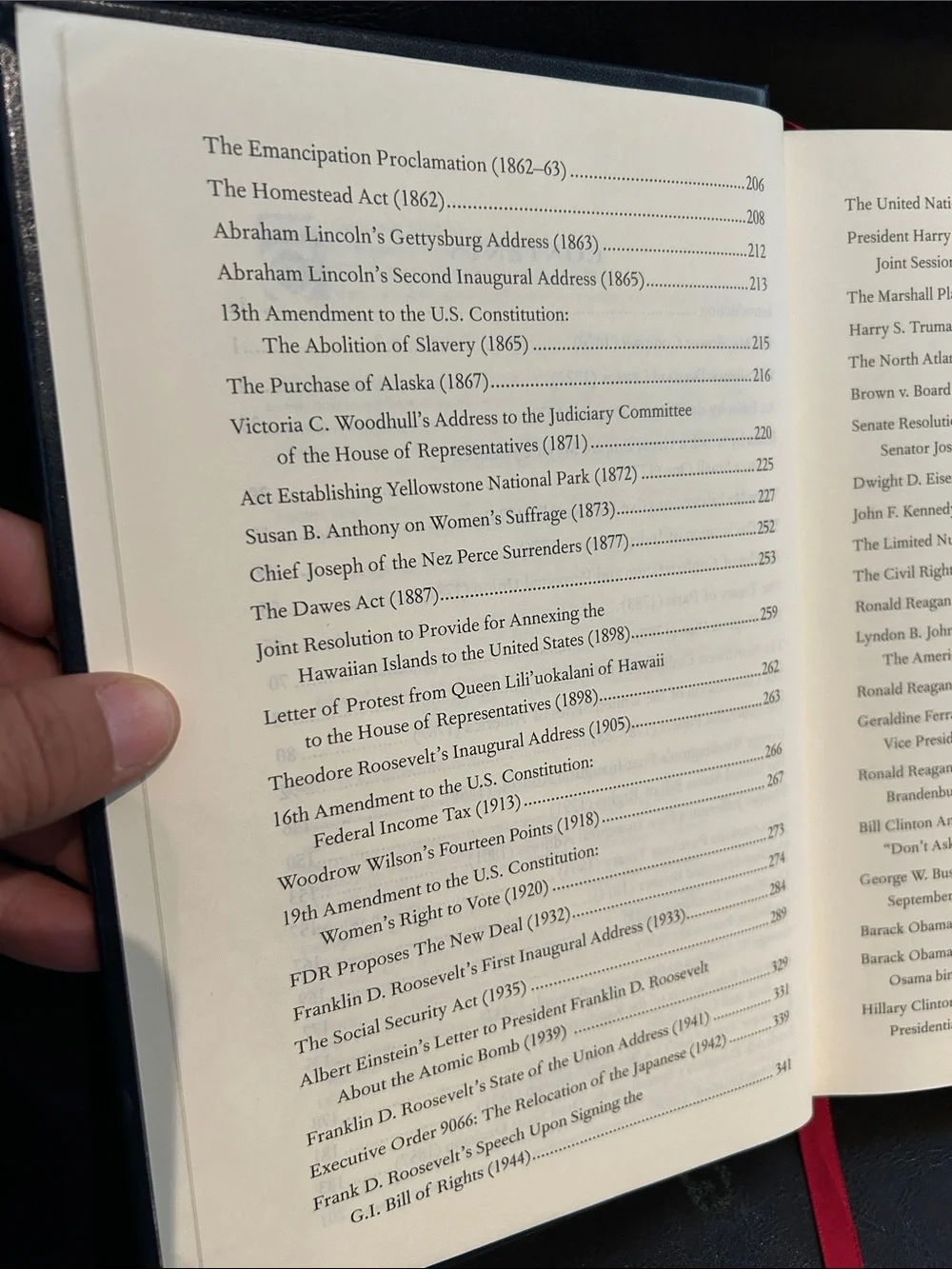 The U.S. Constitution and Other Writings Hardcover Book preowned